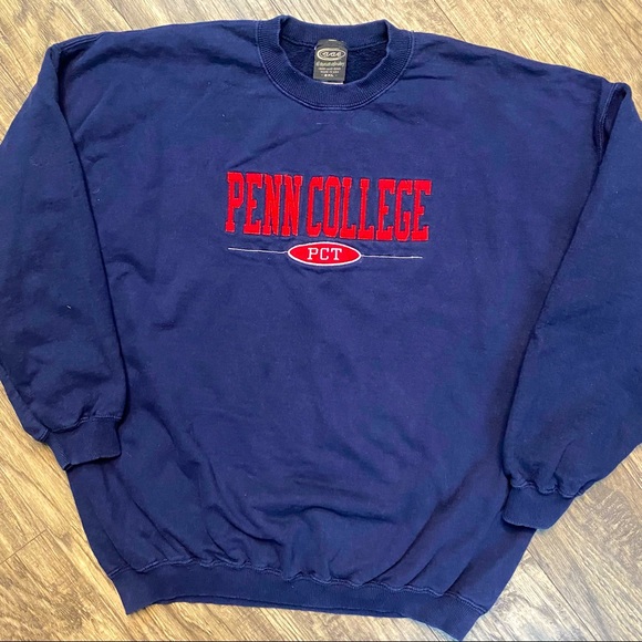 Vintage Other - Vintage Pennsylvania College of Technologies Crewneck Sweatshirt Made In USA XXL
